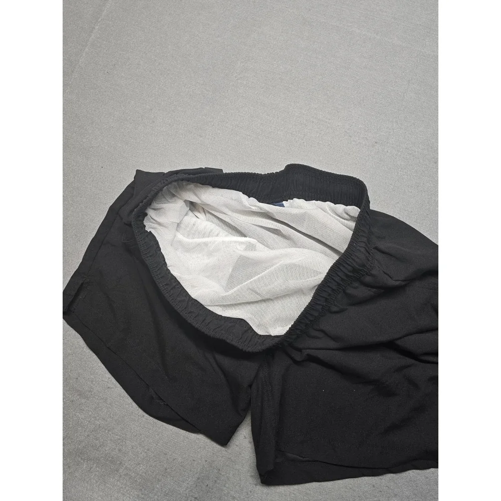 George Men's Black Swim Trunks Size Med (32-34) Mesh Lined Board Shorts Pockets